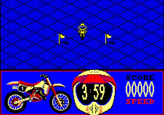 Motorbike Madness - Amstrad CPC game screenshot (1988) by Mastertronic